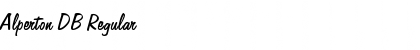 Download Alperton DB Regular Font Title Preview
