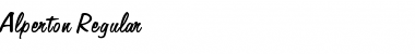 Download Alperton Regular Font Title Preview