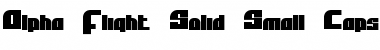 Download Alpha Flight Solid Small Caps Regular Font Title Preview