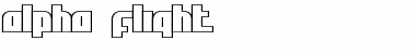 Download Alpha Flight Regular Font Title Preview