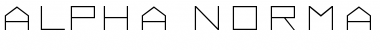 Download ALPHA Normal Font Title Preview