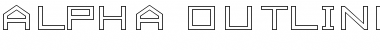 Download ALPHA OUTLINE Font Title Preview