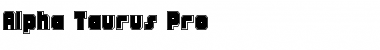 Download Alpha Taurus Pro Pro Font Title Preview