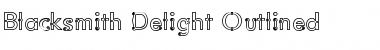 Download Blacksmith Delight Outlined Regular Font Title Preview