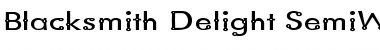 Download Blacksmith Delight SemiWide Regular Font Title Preview