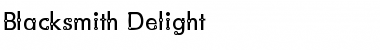 Download Blacksmith Delight Regular Font Title Preview