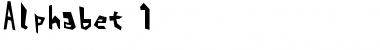 Download Alphabet_1 Regular Font Title Preview