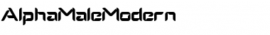 Download AlphaMaleModern Regular Font Title Preview