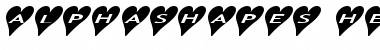 Download AlphaShapes hearts 2a Normal Font Title Preview
