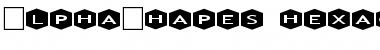 Download AlphaShapes hexagons 3 Normal Font Title Preview