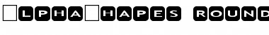 Download AlphaShapes rounded corners Normal Font Title Preview