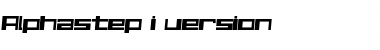 Download Alphastep  i version Regular Font Title Preview