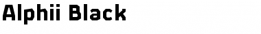 Download Alphii Black Regular Font Title Preview