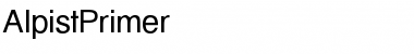Download AlpistPrimer Regular Font Title Preview