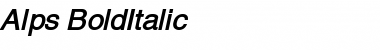 Download Alps BoldItalic Font Title Preview