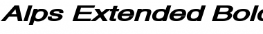 Download Alps Extended Bold Italic Font Title Preview