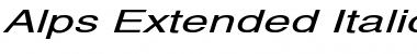 Download Alps Extended Italic Font Title Preview
