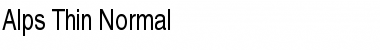 Download Alps Thin Normal Font Title Preview