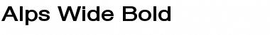 Download Alps Wide Bold Font Title Preview