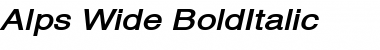 Download Alps Wide BoldItalic Font Title Preview