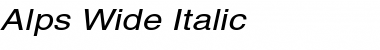 Download Alps Wide Italic Font Title Preview