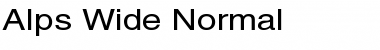 Download Alps Wide Normal Font Title Preview