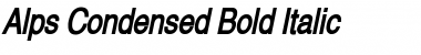 Download Alps-Condensed Bold Italic Font Title Preview