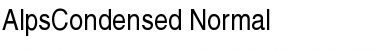 Download AlpsCondensed Normal Font Title Preview
