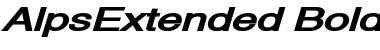 Download AlpsExtended BoldItalic Font Title Preview