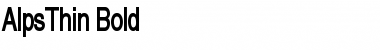 Download AlpsThin Bold Font Title Preview