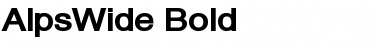 Download AlpsWide Bold Font Title Preview