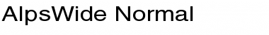 Download AlpsWide Normal Font Title Preview