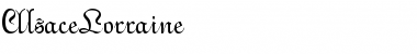 Download AlsaceLorraine Regular Font Title Preview