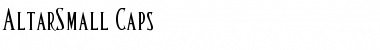 Download AltarSmall Caps Regular Font Title Preview