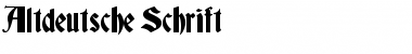 Download Altdeutsche Schrift Regular Font Title Preview
