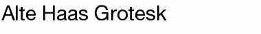 Download Alte Haas Grotesk Regular Font Title Preview