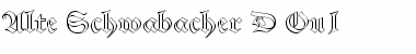 Download Alte Schwabacher D Ou1 Regular Font Title Preview