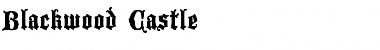 Download Blackwood Castle Regular Font Title Preview