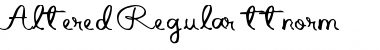 Download Altered Regular Font Title Preview