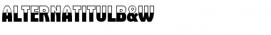 Download AlternaTitulB&W Regular Font Title Preview