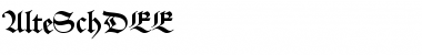 Download AlteSchDEE Regular Font Title Preview