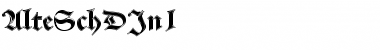 Download AlteSchDIn1 Regular Font Title Preview