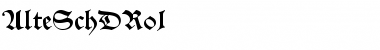 Download AlteSchDRo1 Regular Font Title Preview