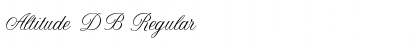 Download Altitude DB Regular Font Title Preview