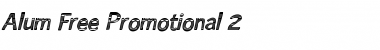 Download Alum Free Promotional 2 Regular Font Title Preview
