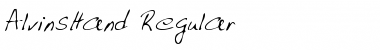 Download AlvinsHand Regular Font Title Preview