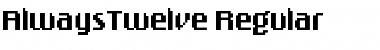 Download AlwaysTwelve Regular Font Title Preview