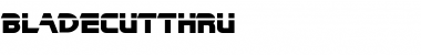 Download BladeCutThru Regular Font Title Preview