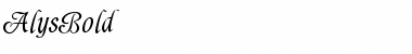 Download AlysBold Roman Font Title Preview