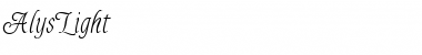 Download AlysLight Roman Font Title Preview